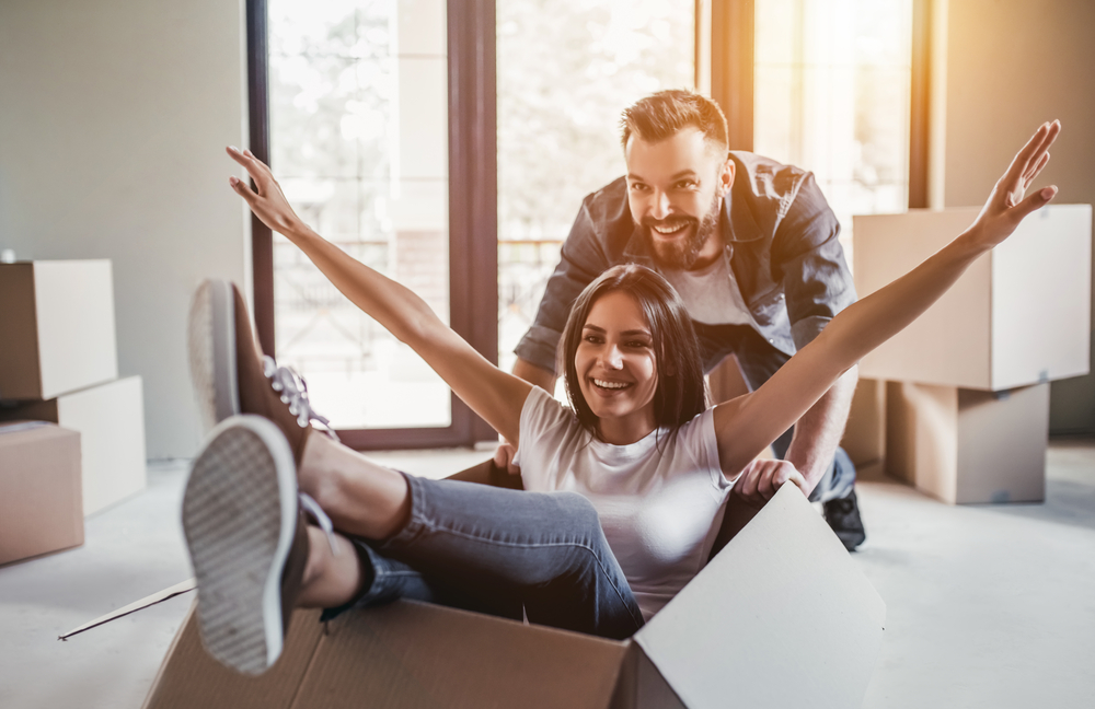 Happy Couple Bought a House